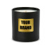 Private Label Black Glass Candle