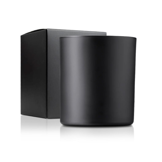 Private Label Black Glass Candle