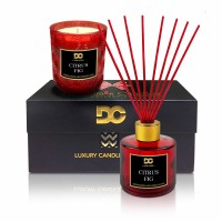 Citrus Fig Candle and Diffuser Gift Set